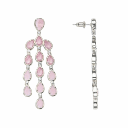 עגיל CHANDELIER זהב לבן